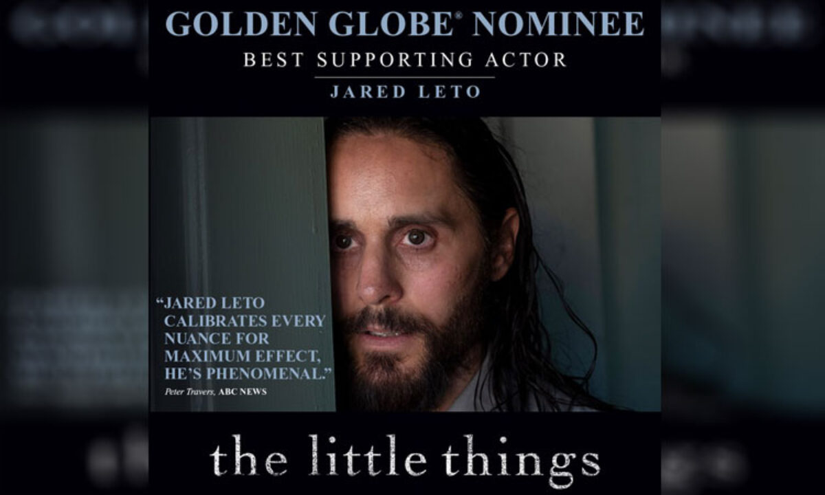 I Am Honored With Golden Globe Nomination For The Little Things Says Jared Leto